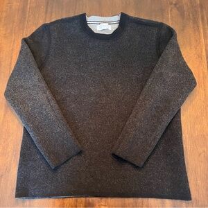 Everlane Women’s Charcoal Gray Mock Neck Wool Sweater Size Large